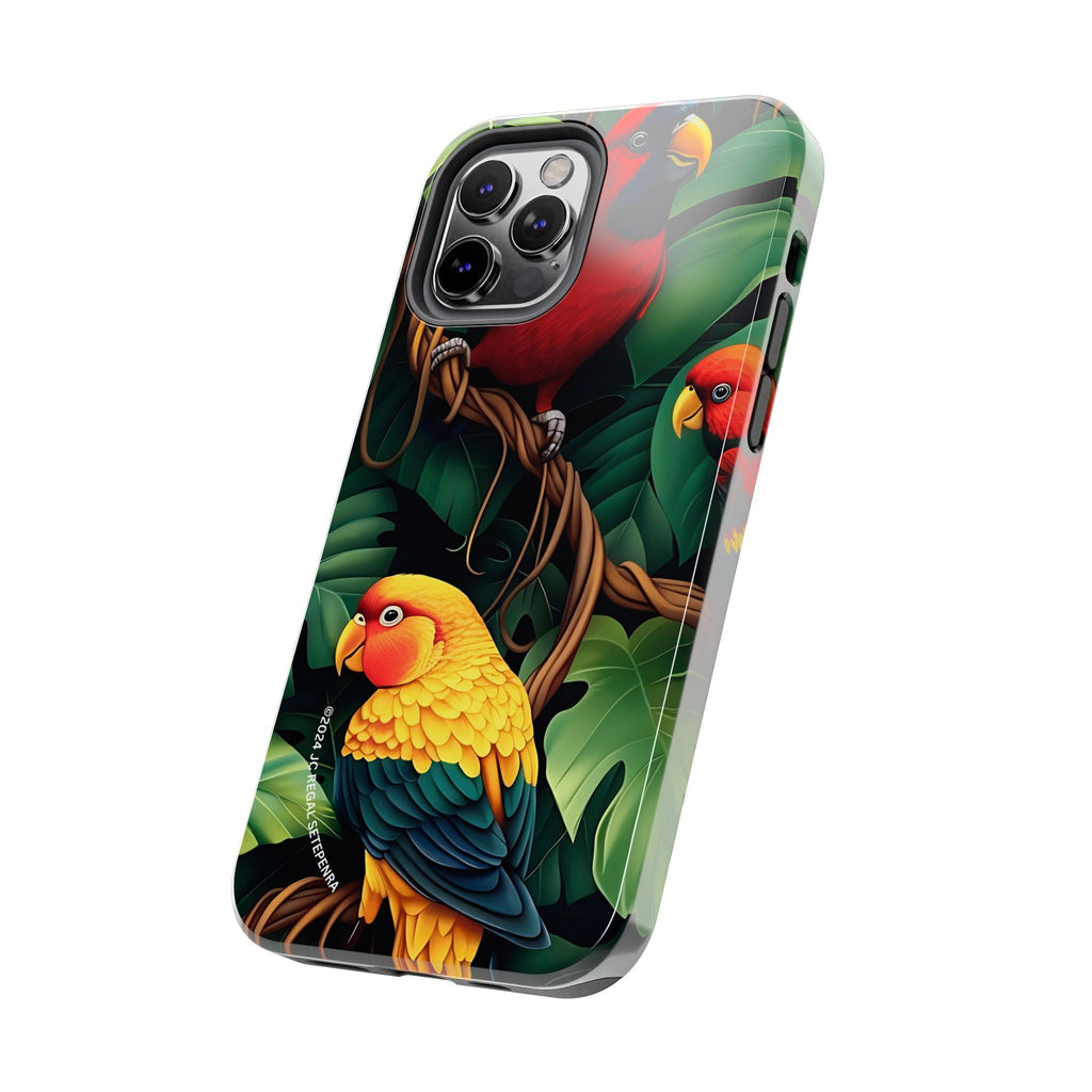 Tri-Parrot Tough Phone Case (For iPhone, Galaxy & More)