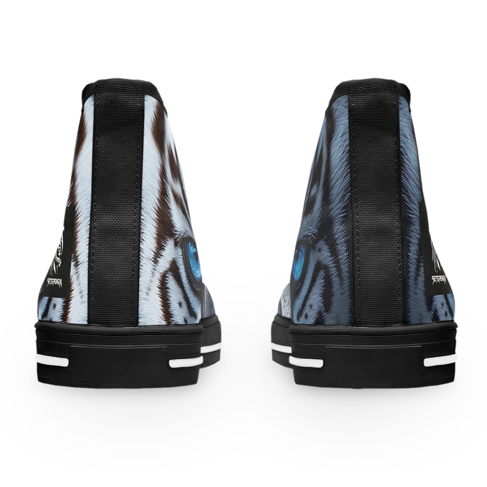 Primal Power Women's High Top Sneakers - White Tiger (1st Edition) SETEPENRA Shoes.