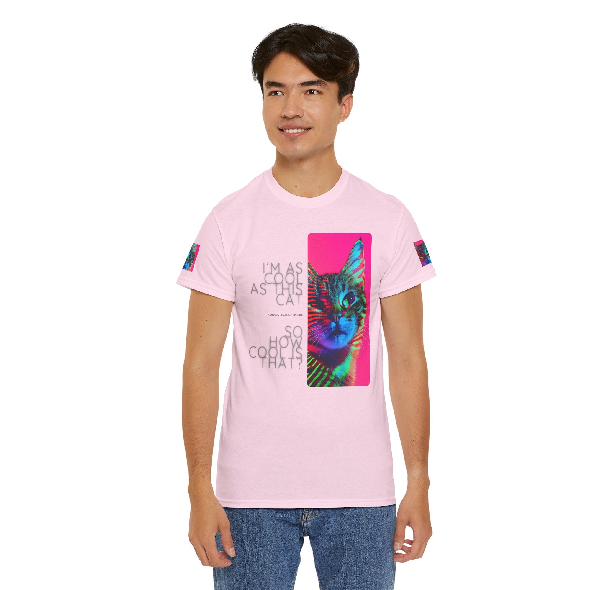 Cool Cat (Whiskers 2) Unisex Heavy Cotton Tee