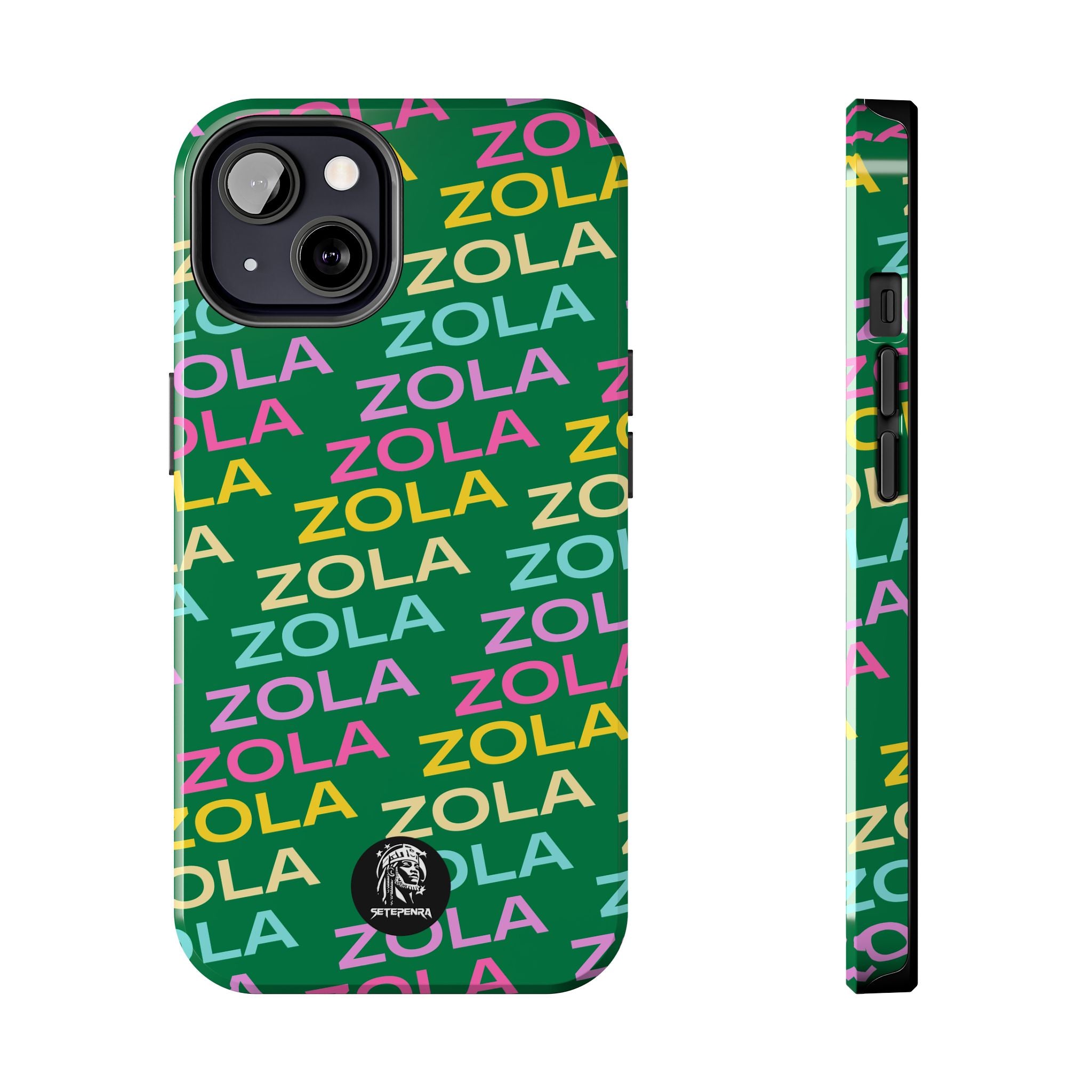 Zola Tough Phone Case (For iPhone, Galaxy & More) - Dark Green SETEPENRA Phone Case.