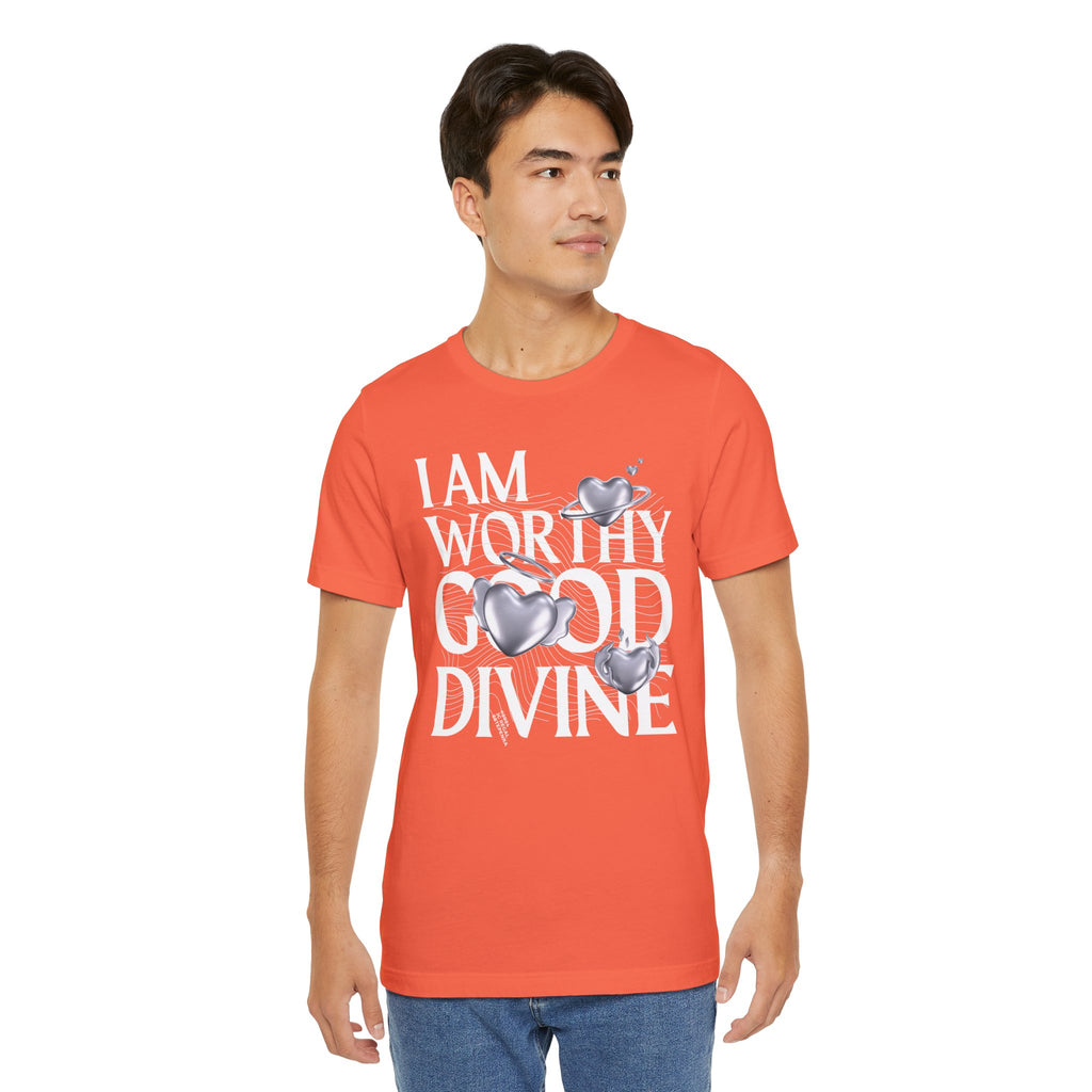I AM WORTHY GOOD DIVINE Unisex Jersey Short Sleeve Tee SETEPENRA T-Shirt.