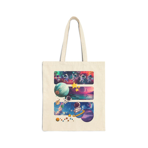 Astro Cosmo Cotton Canvas Tote Bag SETEPENRA Bags.