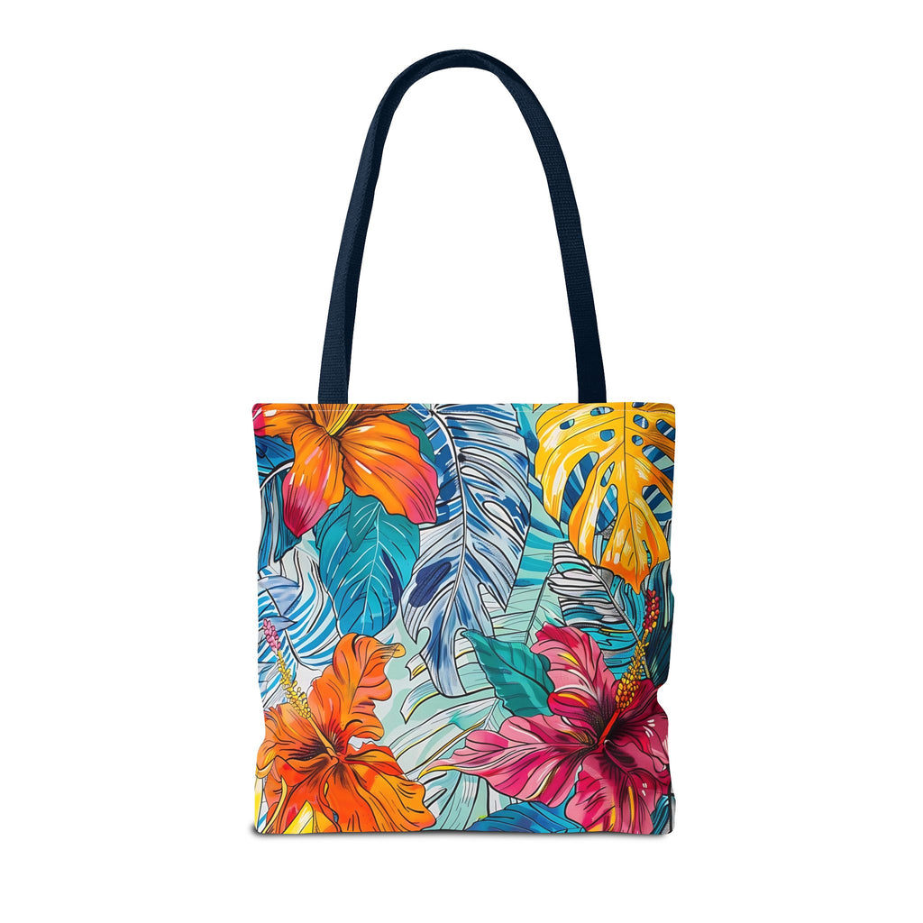 Monstera Hibiscus Tote Bag