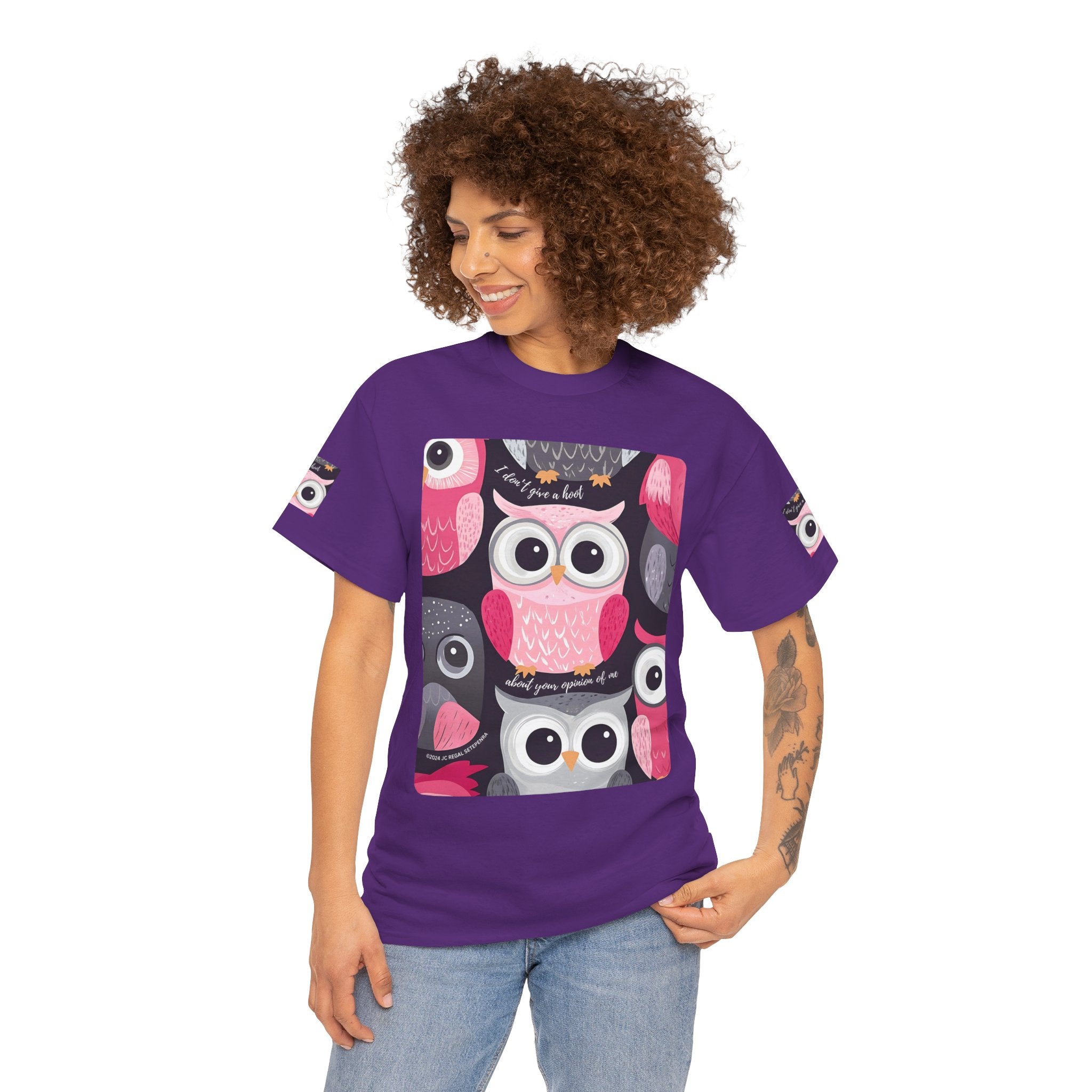 Don't Give A Hoot Unisex Heavy Cotton Tee