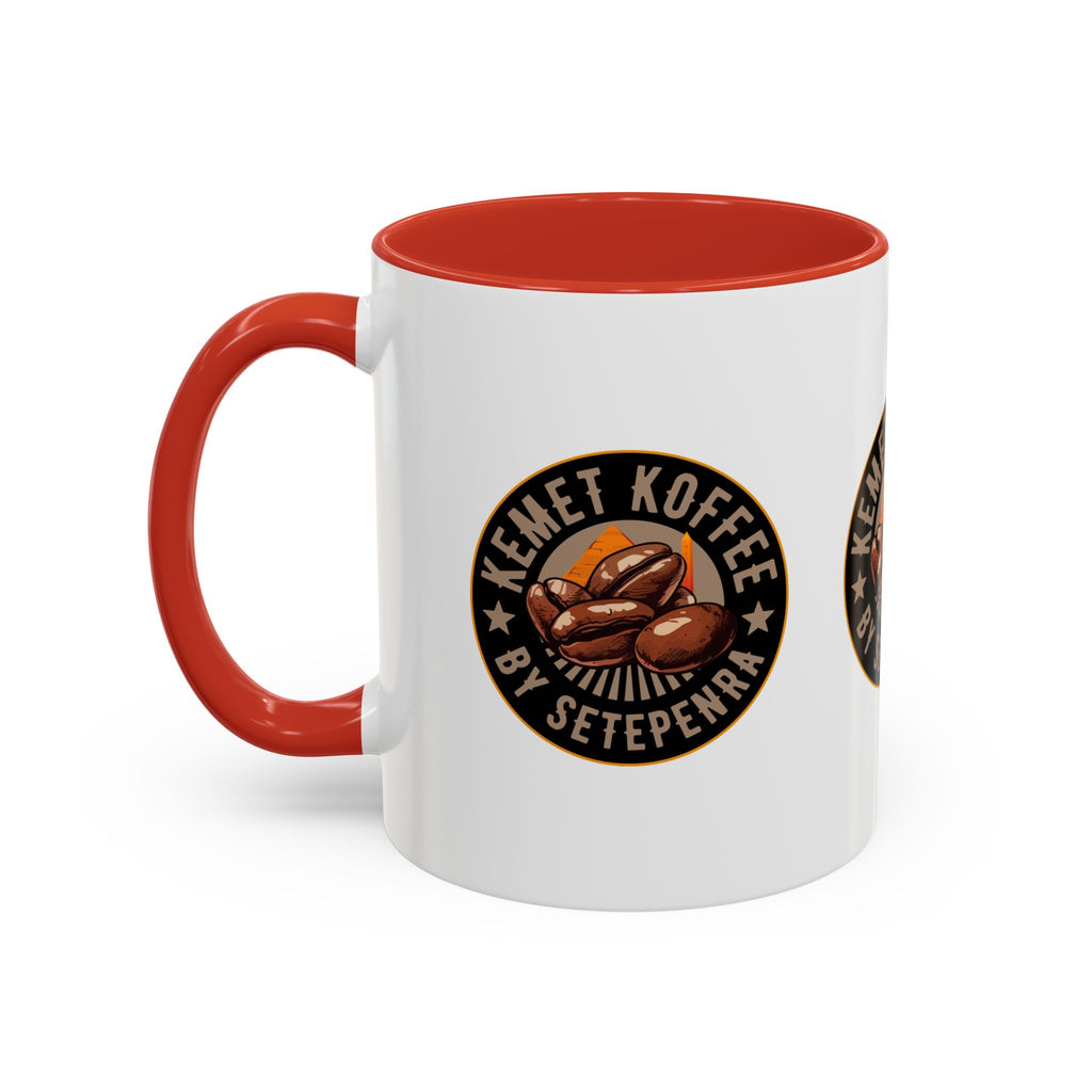 Kemet Koffee By Setepenra Accent Coffee Mug, 11oz, 15oz (Various Colors)