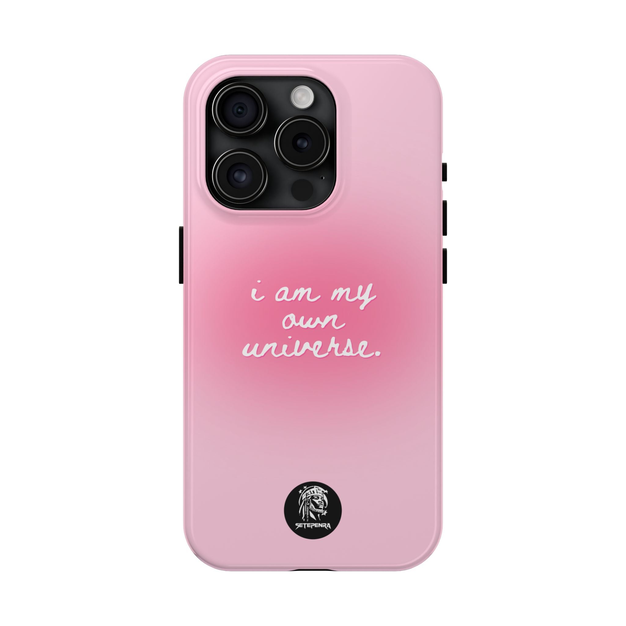 I Am My Own Universe Tough Phone Case (For iPhone, Galaxy & More) - Light Pink