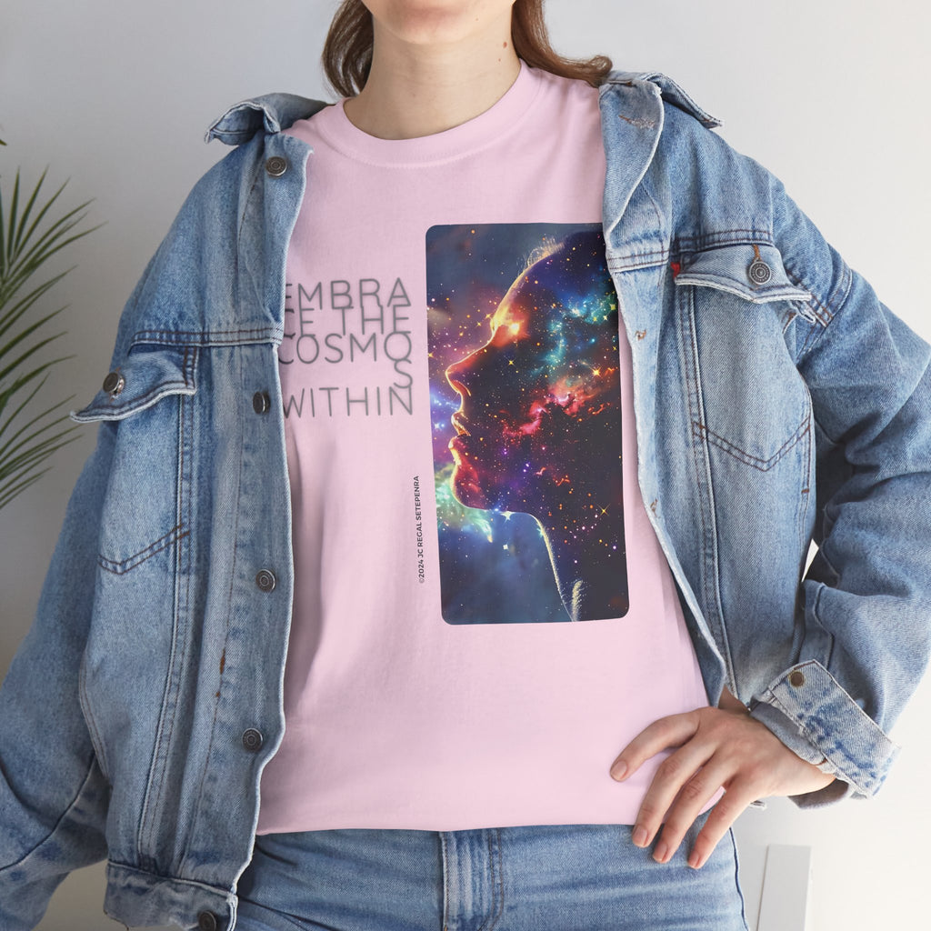 Embrace The Cosmos Within Unisex Heavy Cotton Tee