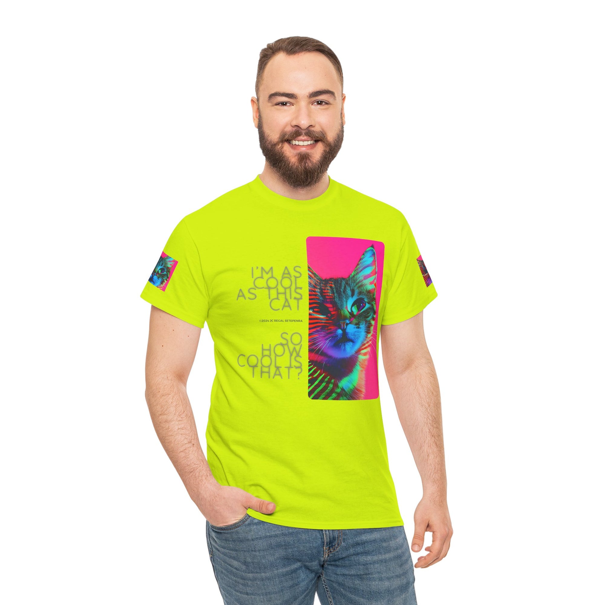 Cool Cat (Whiskers 2) Unisex Heavy Cotton Tee