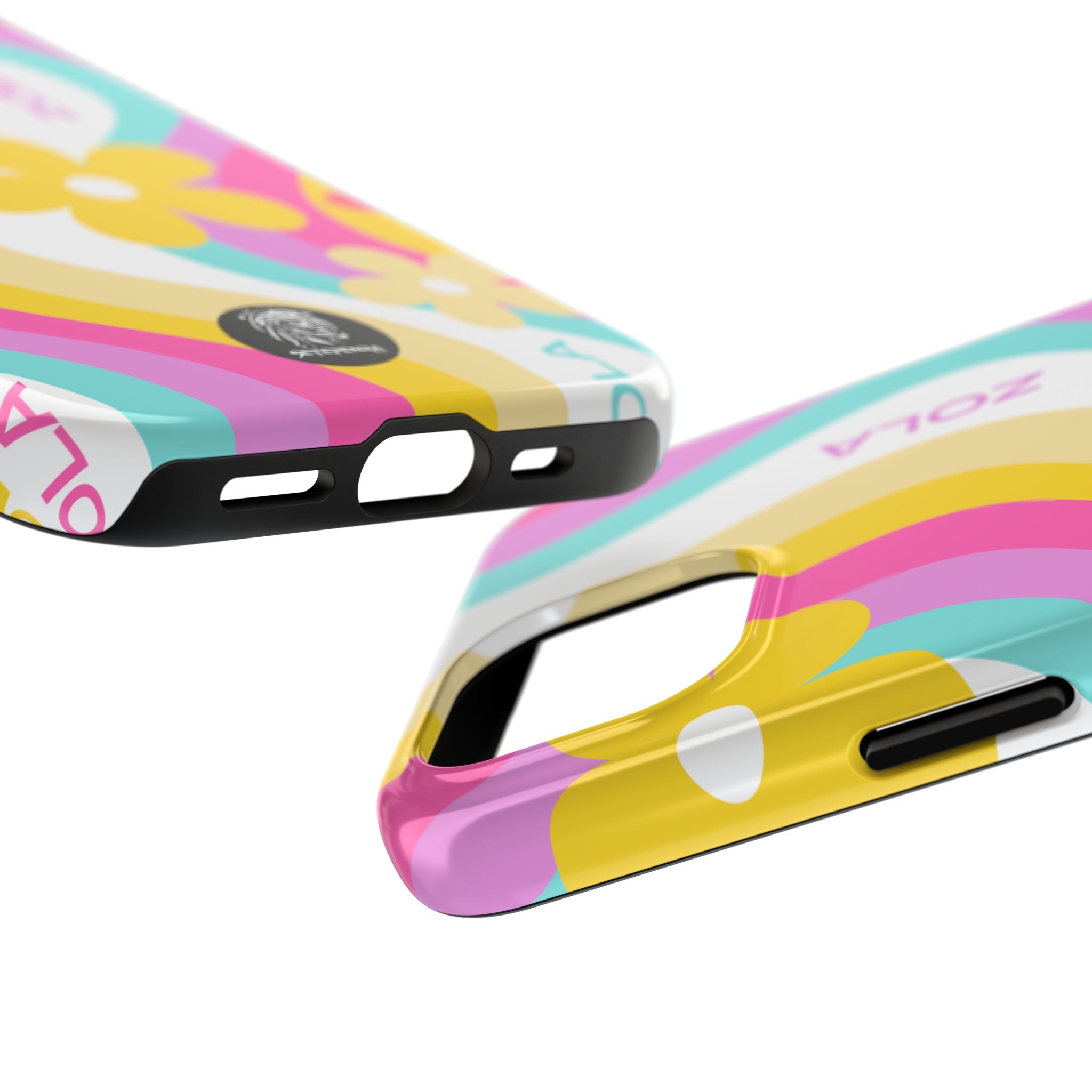 Zola Tough Phone Case (For iPhone, Galaxy & More) - White Wave