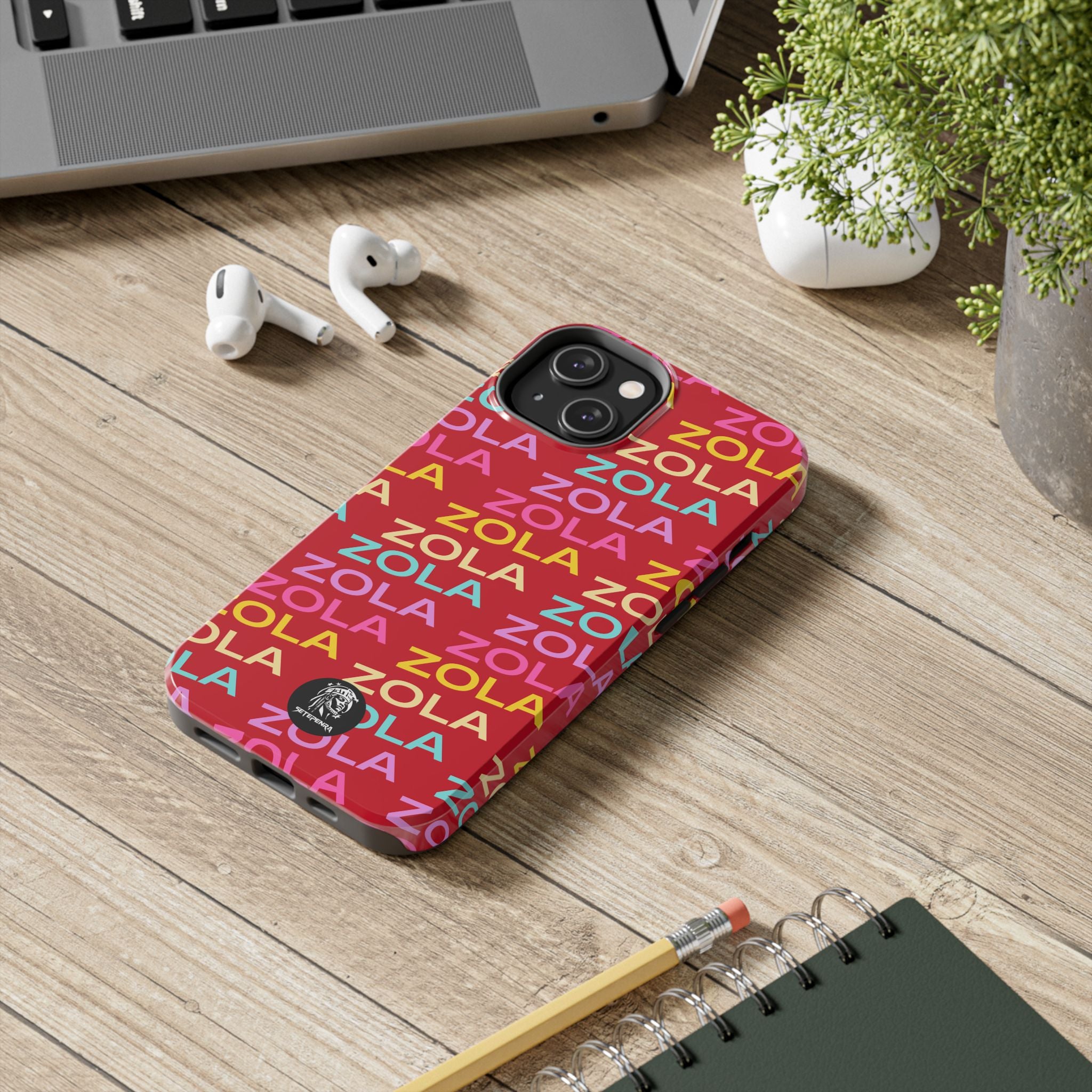 Zola Tough Phone Case (For iPhone, Galaxy & More) - Dark Red