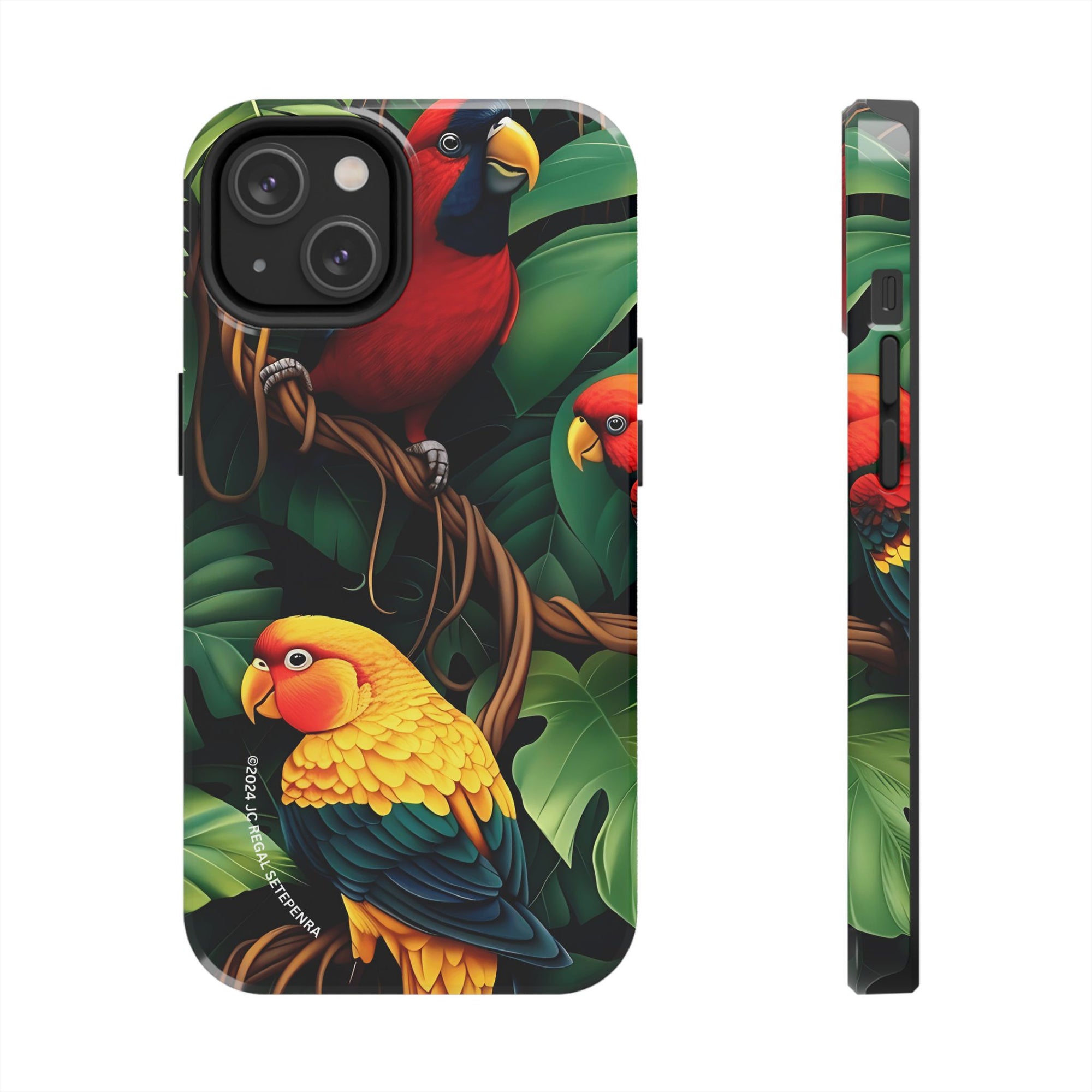 Tri-Parrot Tough Phone Case (For iPhone, Galaxy &amp; More) SETEPENRA Phone Case.