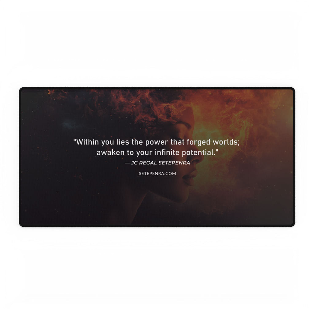 SETEPENRA Original Quotes Desk Mats - Forged Worlds SETEPENRA Home Decor.
