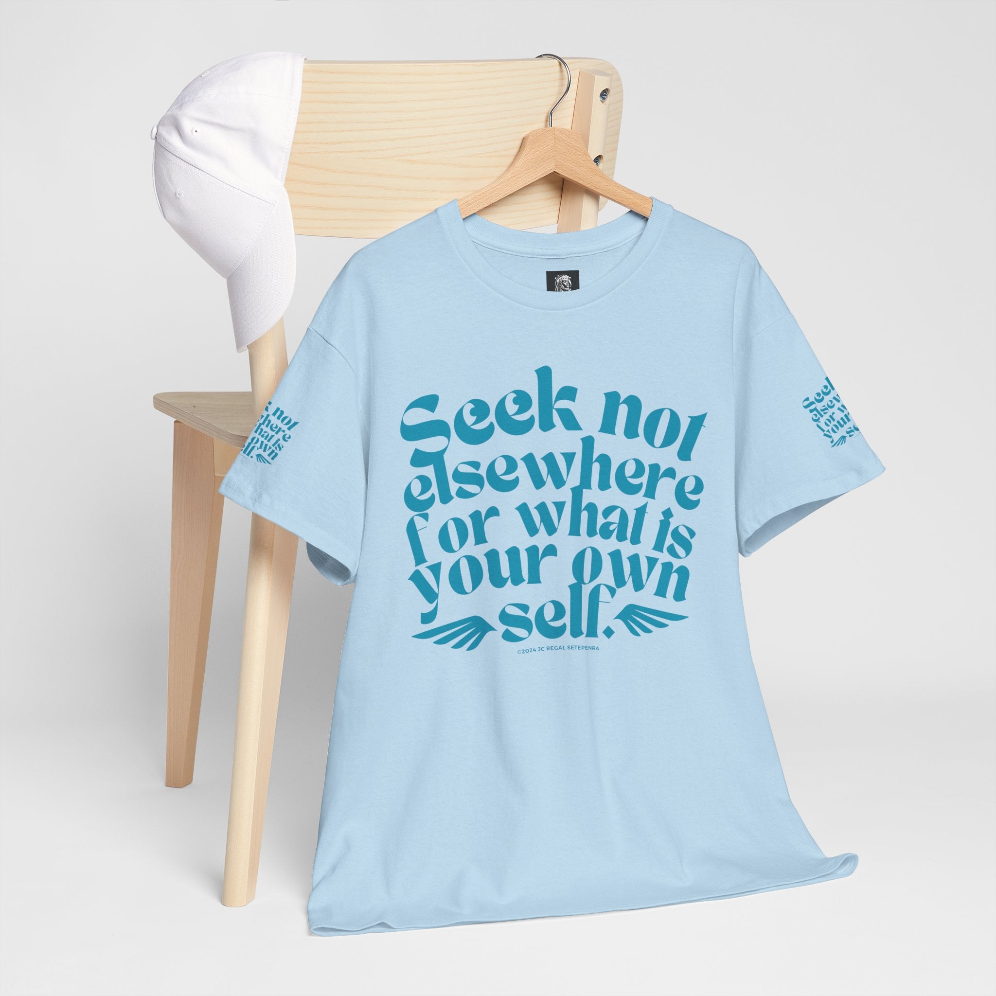 Seek Not Elsewhere (Aqua Edition) Unisex Heavy Cotton Tee