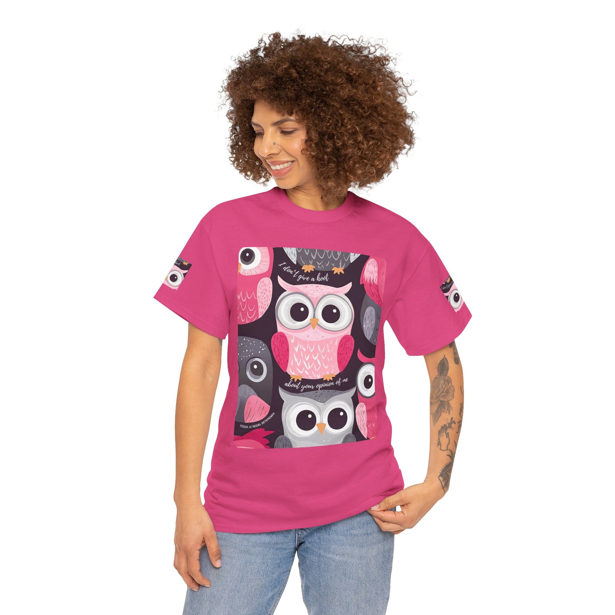 Don't Give A Hoot Unisex Heavy Cotton Tee