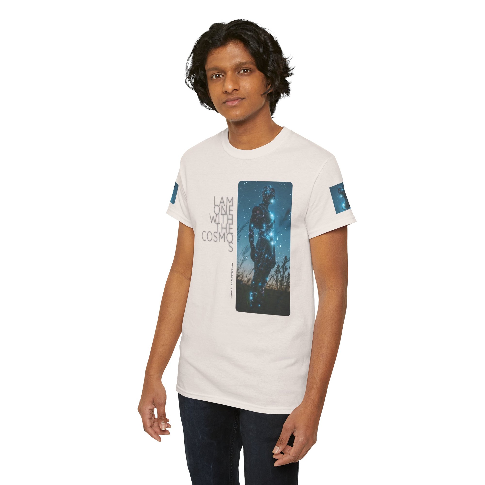 One With The Cosmos Unisex Heavy Cotton Tee