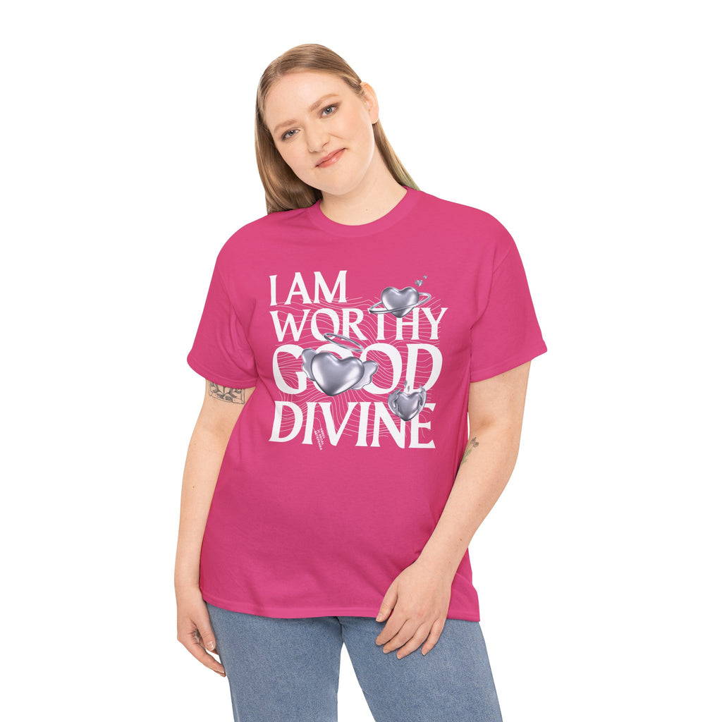 I AM WORTHY GOOD DIVINE Unisex Heavy Cotton Tee