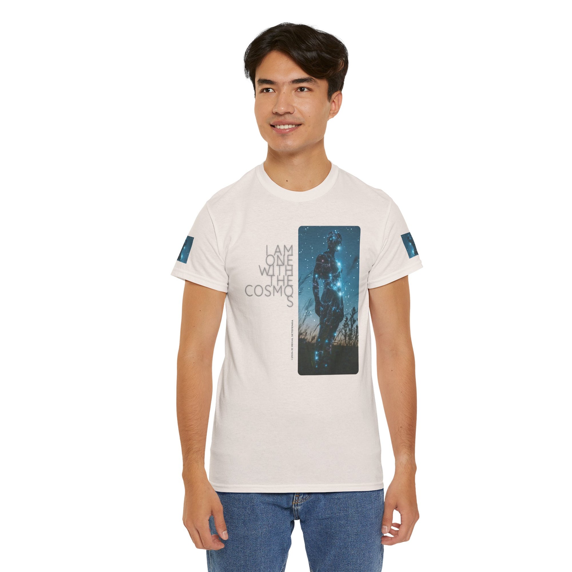 One With The Cosmos Unisex Heavy Cotton Tee
