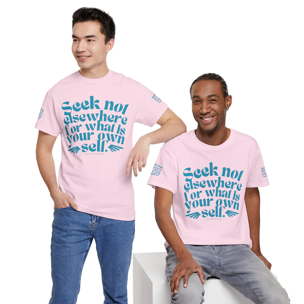 Seek Not Elsewhere (Aqua Edition) Unisex Heavy Cotton Tee