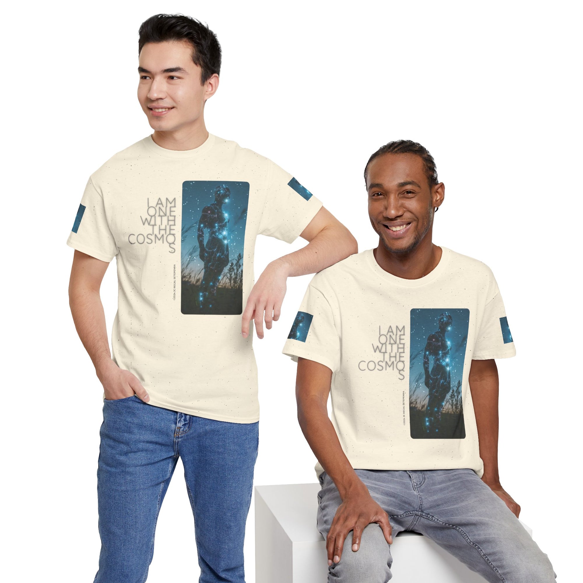 One With The Cosmos Unisex Heavy Cotton Tee