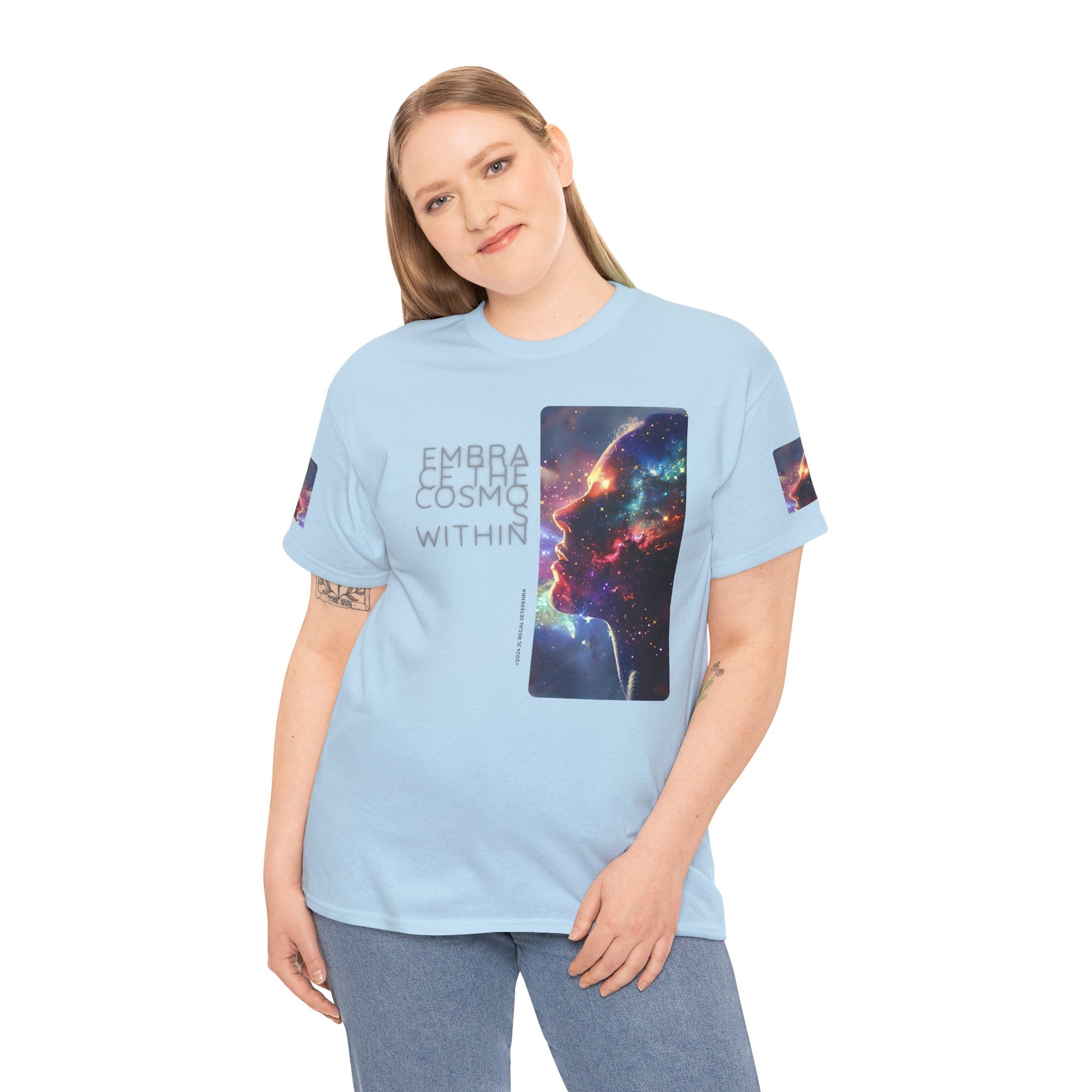 Embrace The Cosmos Within Unisex Heavy Cotton Tee