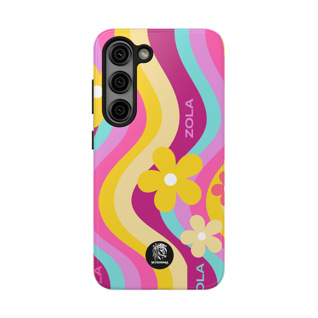 Zola Tough Phone Case (For iPhone, Galaxy & More) - Pink Wave