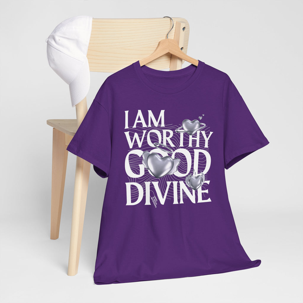 I AM WORTHY GOOD DIVINE Unisex Heavy Cotton Tee