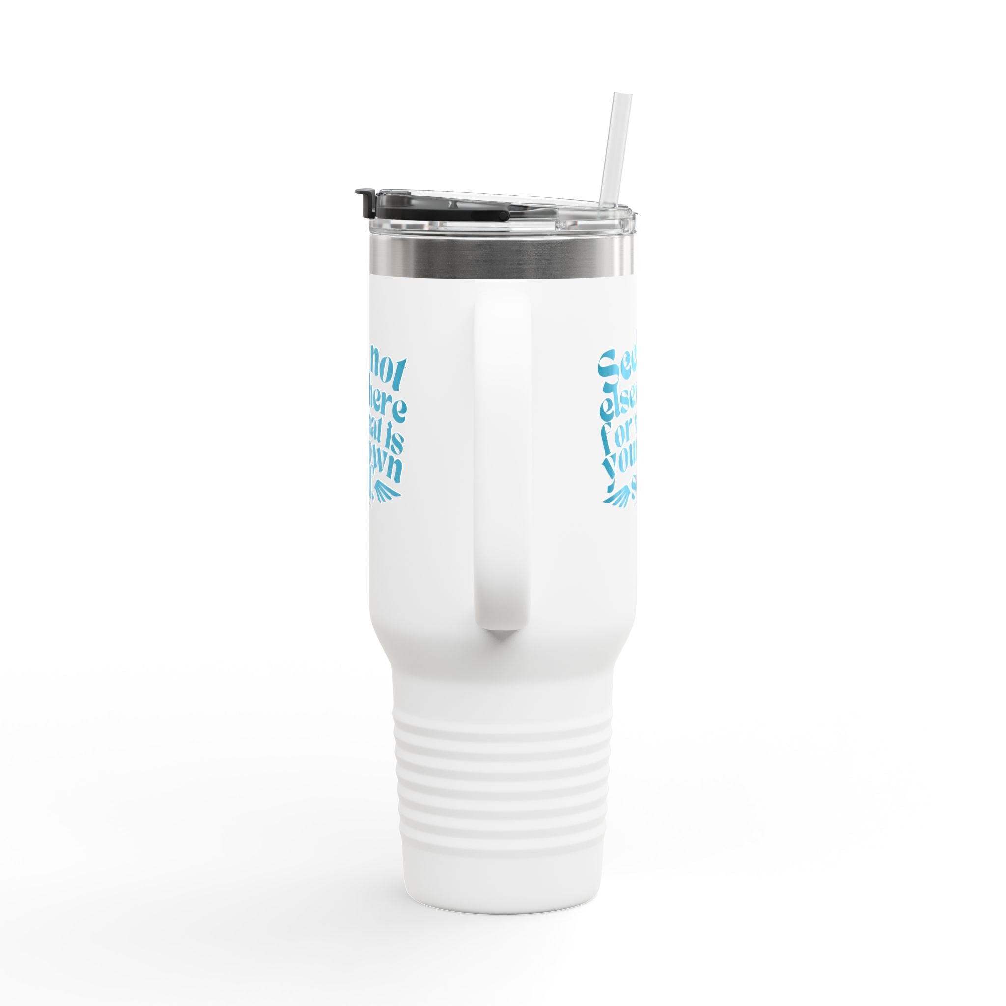 Seek Not Elsewhere Insulated Travel Mug, 40oz SETEPENRA Mug.