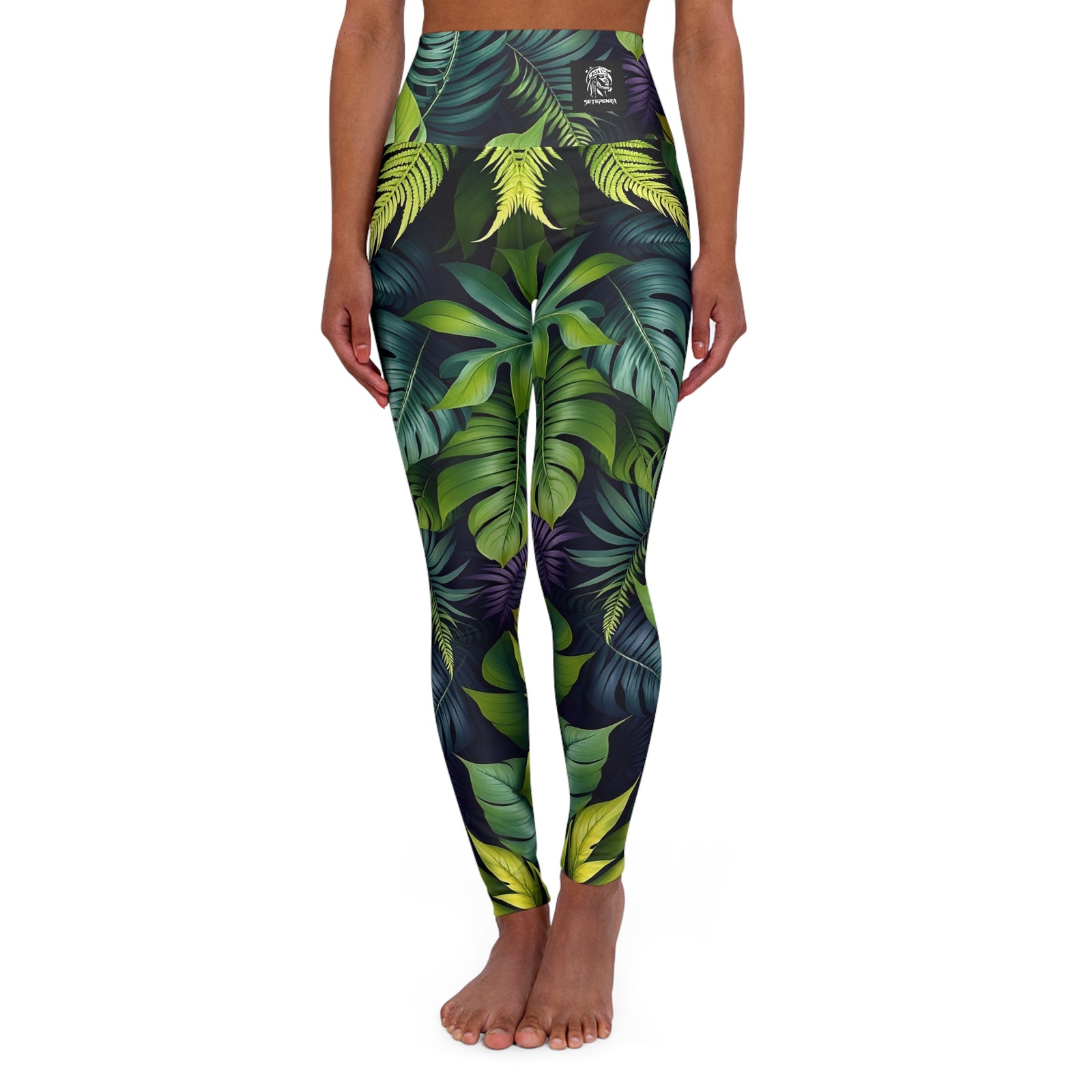 Royal Lush High Waisted Yoga Leggings SETEPENRA All Over Prints.
