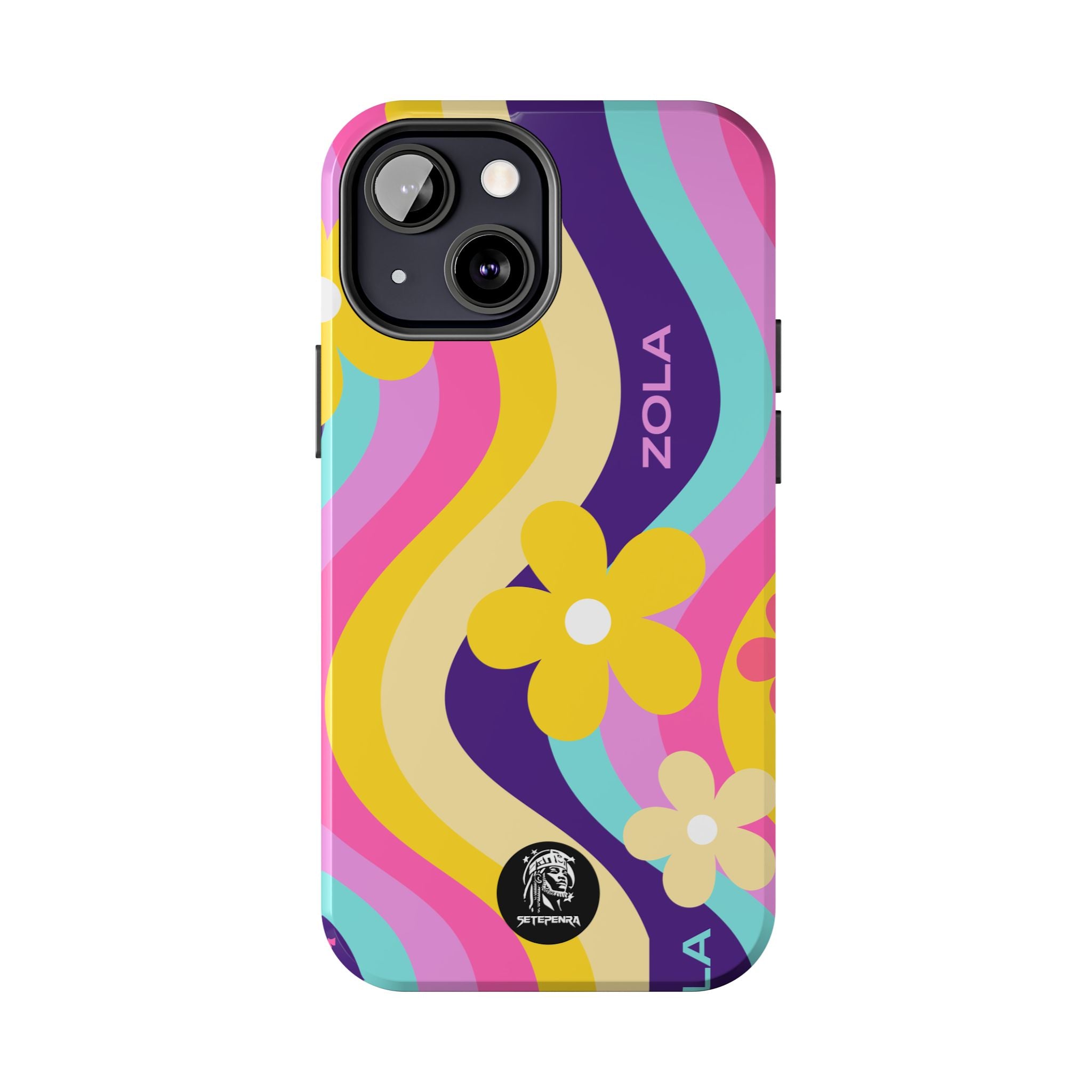 Zola Tough Phone Case (For iPhone, Galaxy & More) - Purple Wave