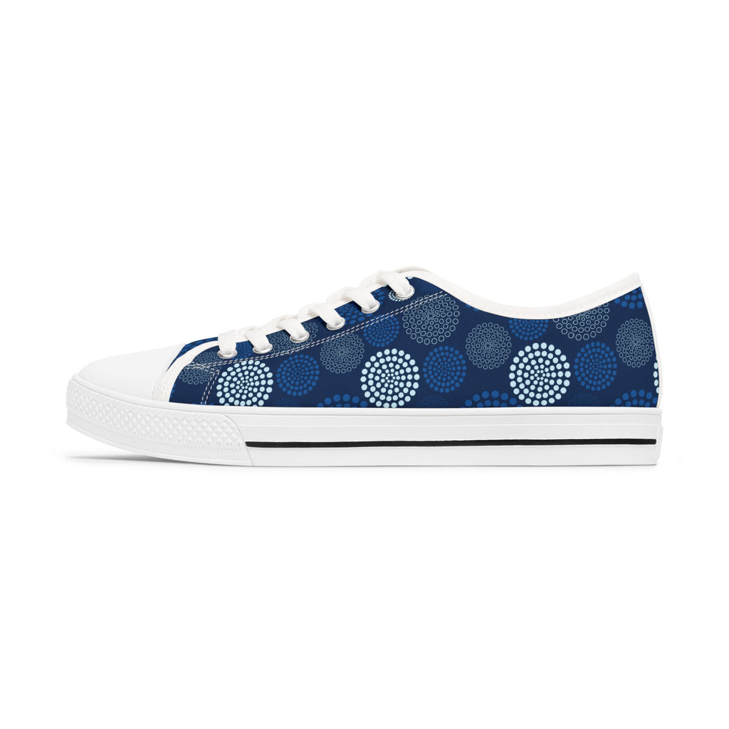 Kaleido Blue Women's Low Top Sneakers