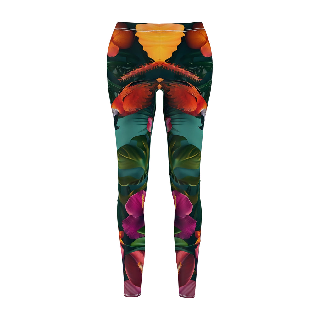 Tropican Retreat (Scene 2) Women's Cut & Sew Casual Leggings SETEPENRA All Over Prints.