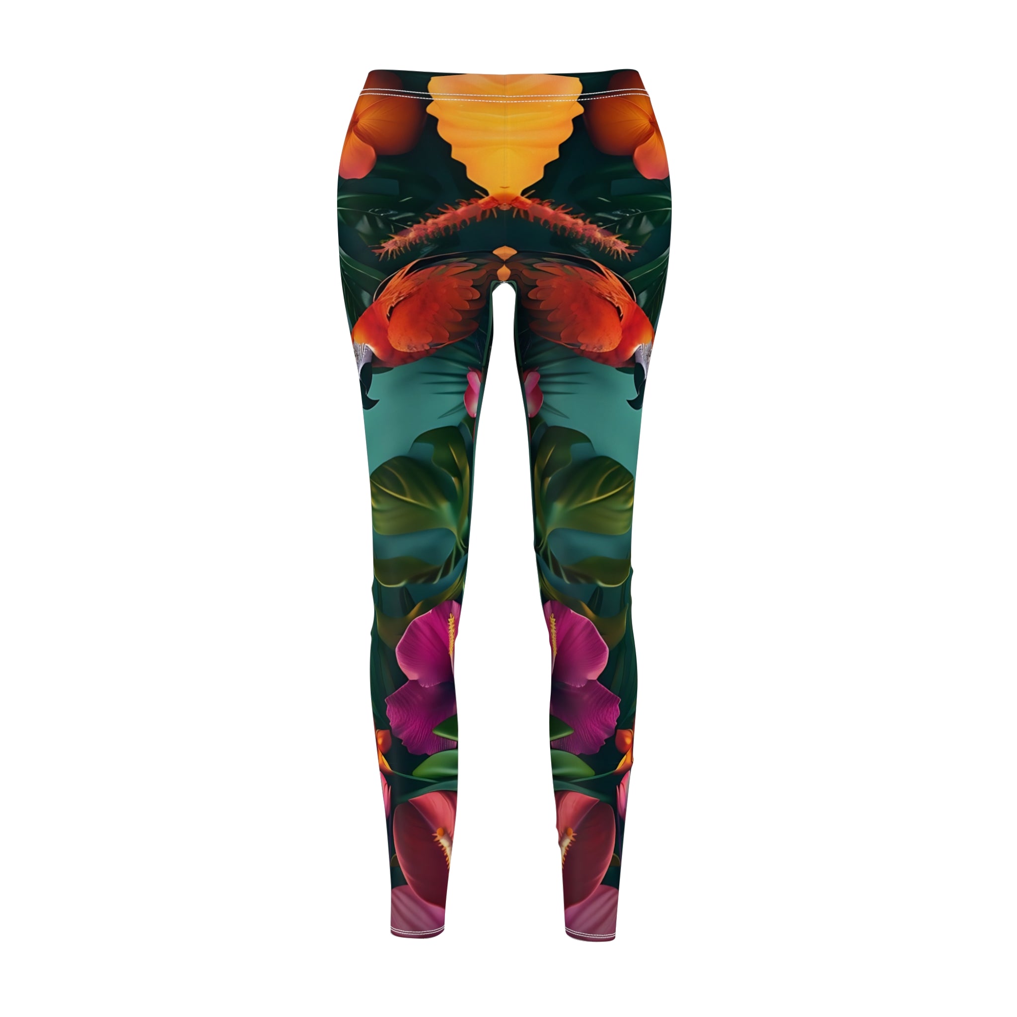 Tropican Retreat (Scene 2) Women's Cut & Sew Casual Leggings SETEPENRA All Over Prints.