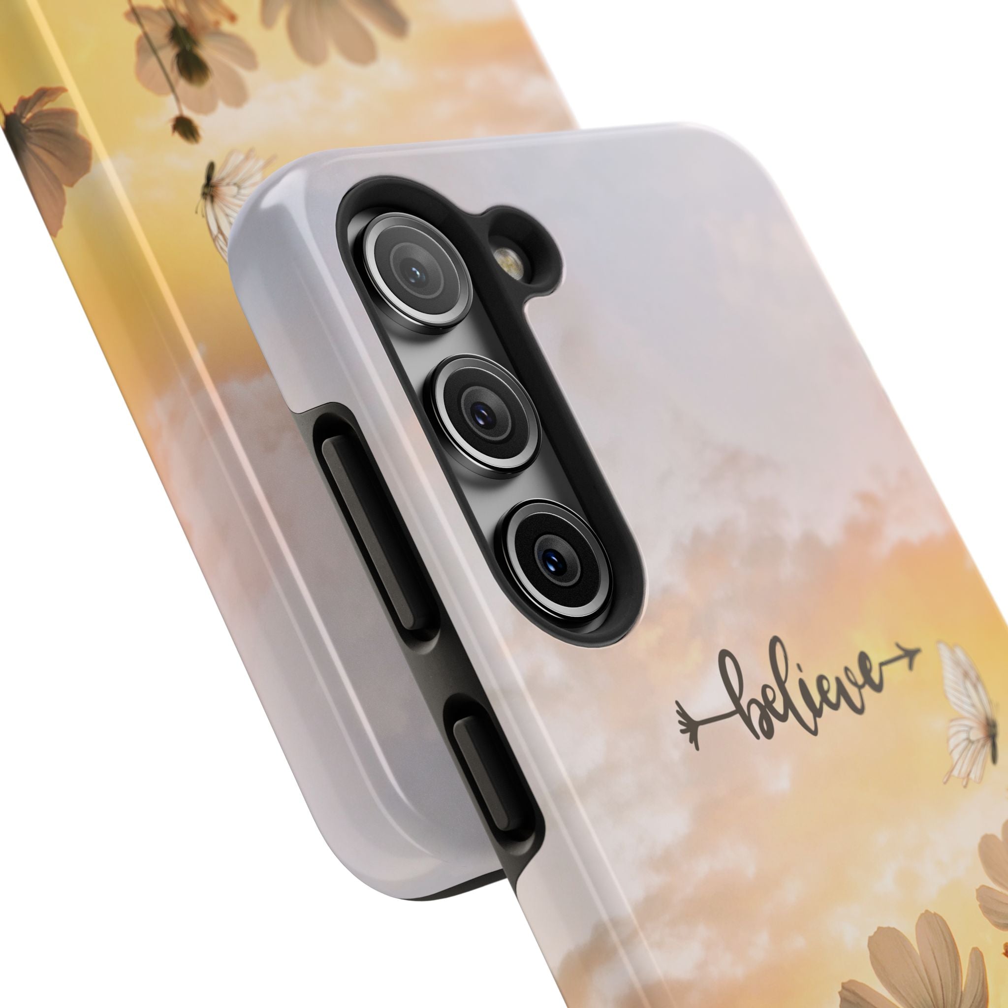 Believe Tough Phone Case (For iPhone, Galaxy & More) - Aesthetic Flower