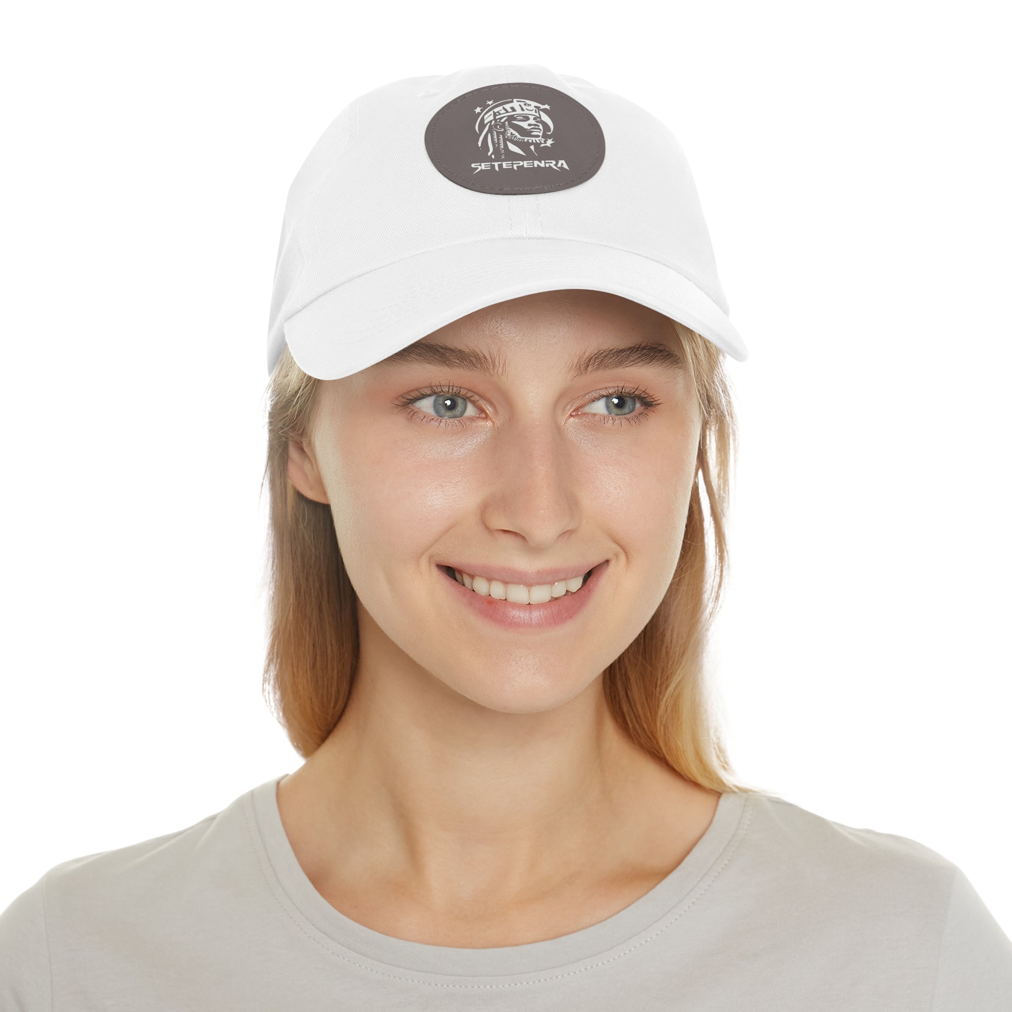 SETEPENRA Dad Hat with Leather Patch (Round)