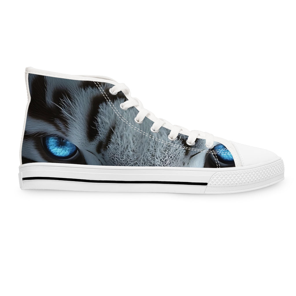 Primal Power Women's High Top Sneakers - White Tiger (2nd Edition) SETEPENRA Shoes.