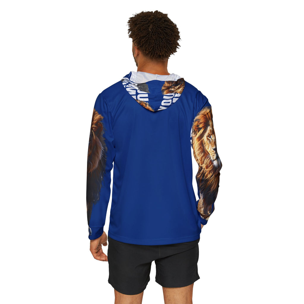 You Become What You Believe Men's Sports Warmup Hoodie (Dark Blue) SETEPENRA All Over Prints.