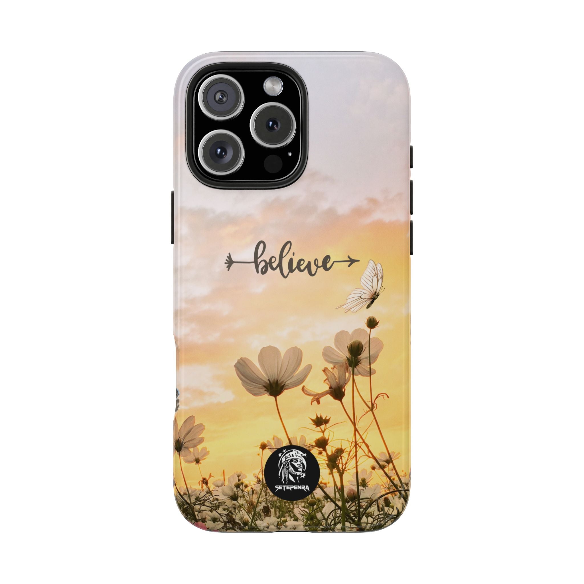 Believe Tough Phone Case (For iPhone, Galaxy & More) - Aesthetic Flower