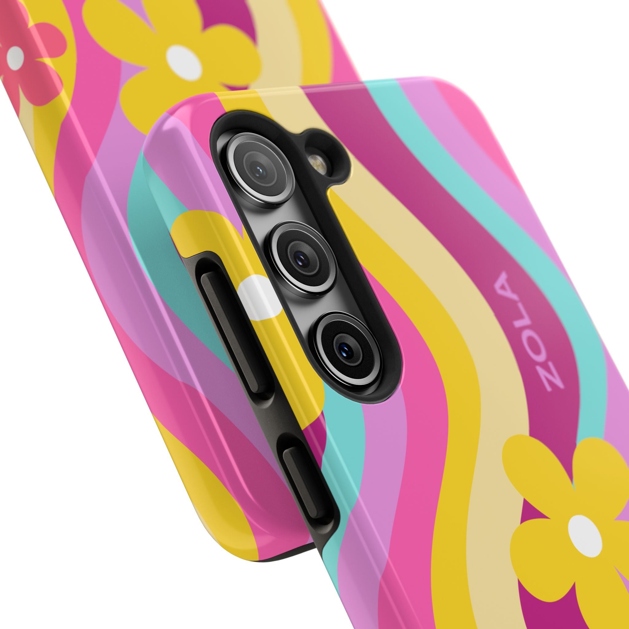 Zola Tough Phone Case (For iPhone, Galaxy & More) - Pink Wave