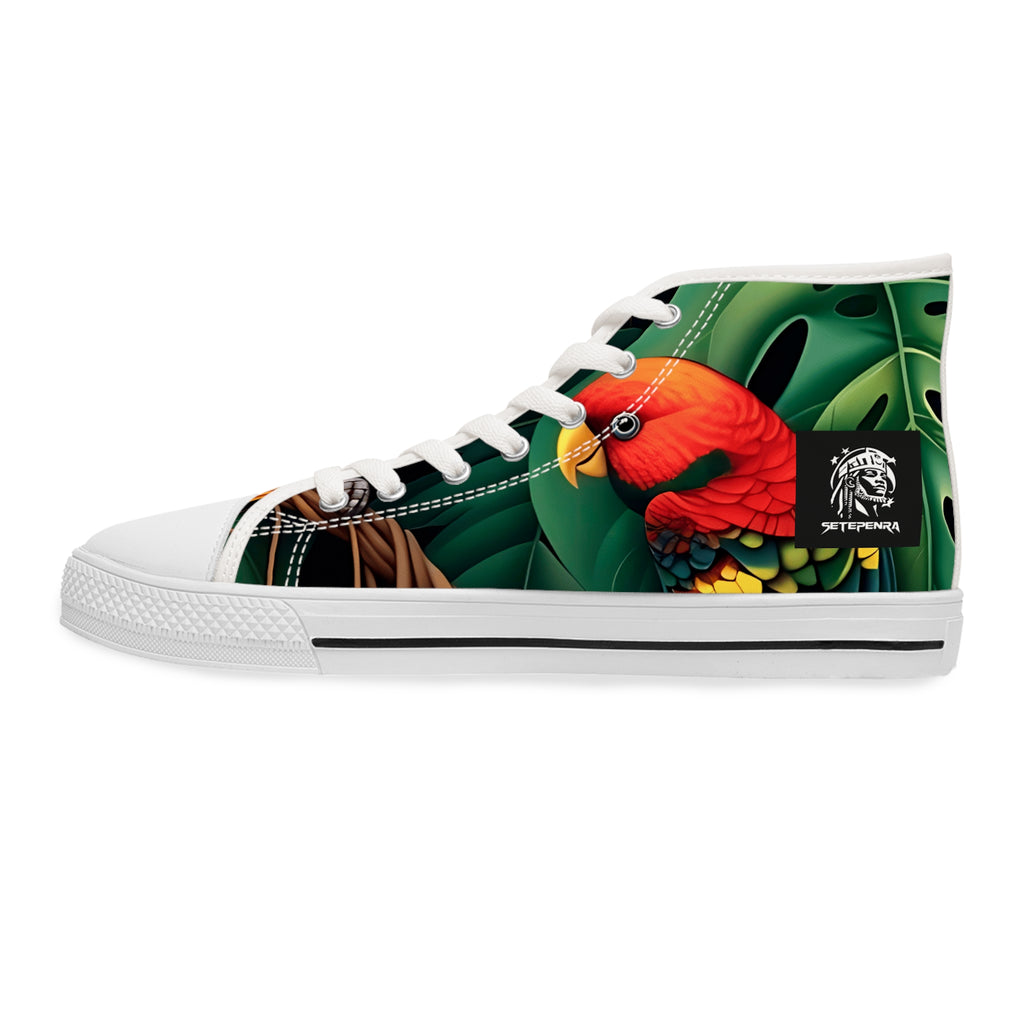Tri-Parrot Women's High Top Sneakers SETEPENRA Shoes.