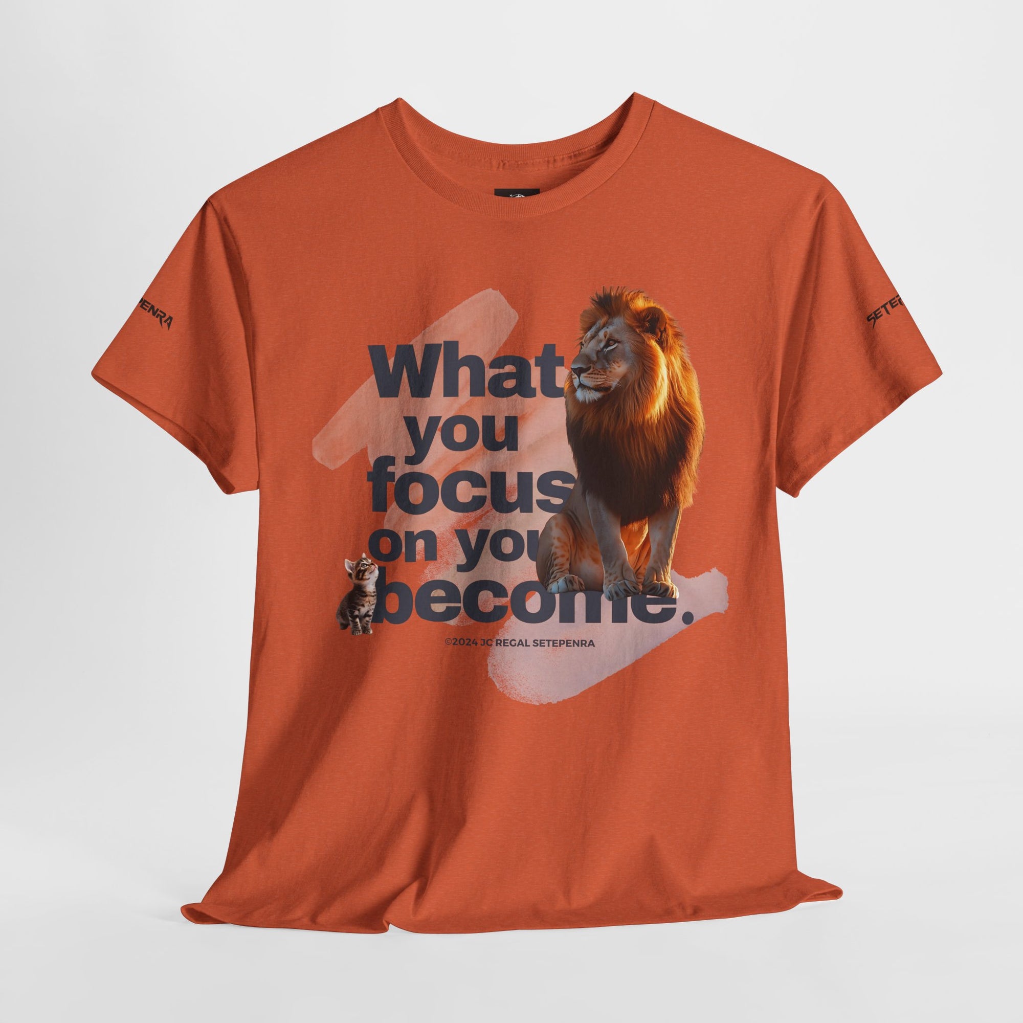 What You Focus On You Become Unisex Heavy Cotton Tee