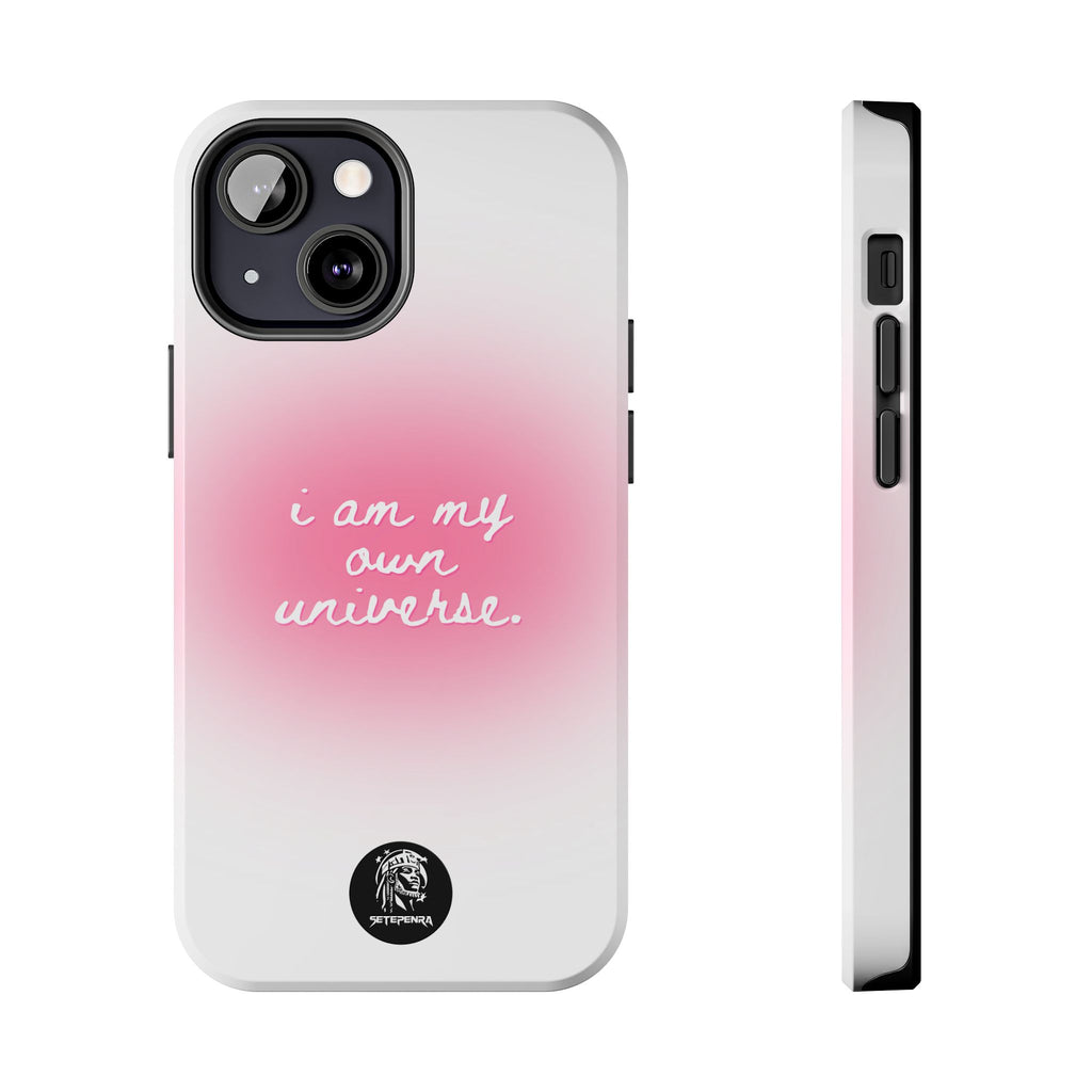 I Am My Own Universe Tough Phone Case (For iPhone, Galaxy & More) - White SETEPENRA Phone Case.
