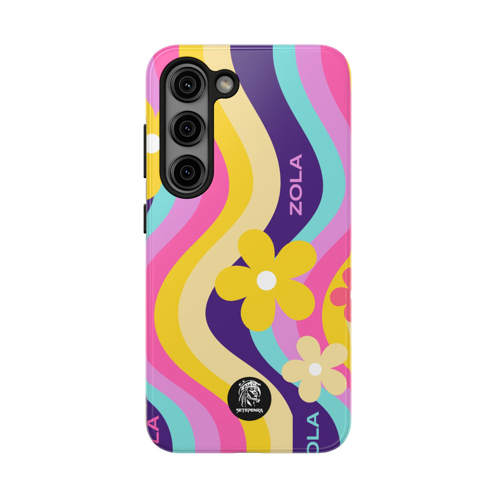 Zola Tough Phone Case (For iPhone, Galaxy & More) - Purple Wave