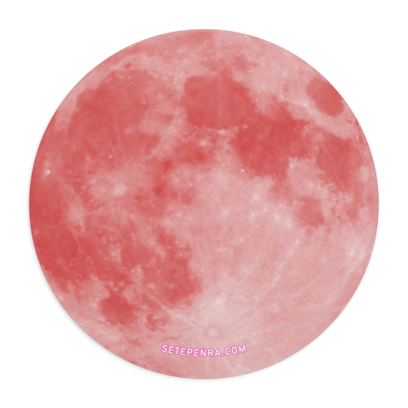 Cosmic Spaces Neoprene Mousepad - Red Moon