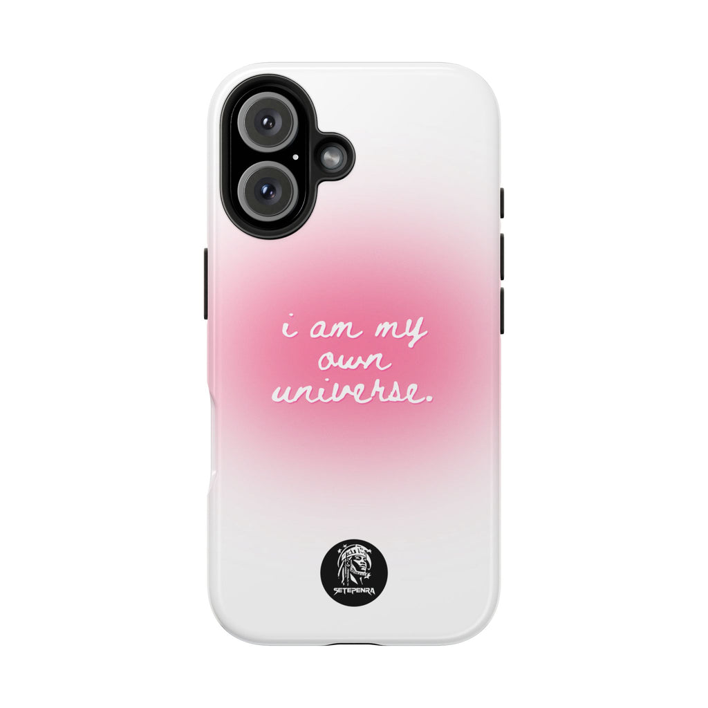 I Am My Own Universe Tough Phone Case (For iPhone, Galaxy & More) - White