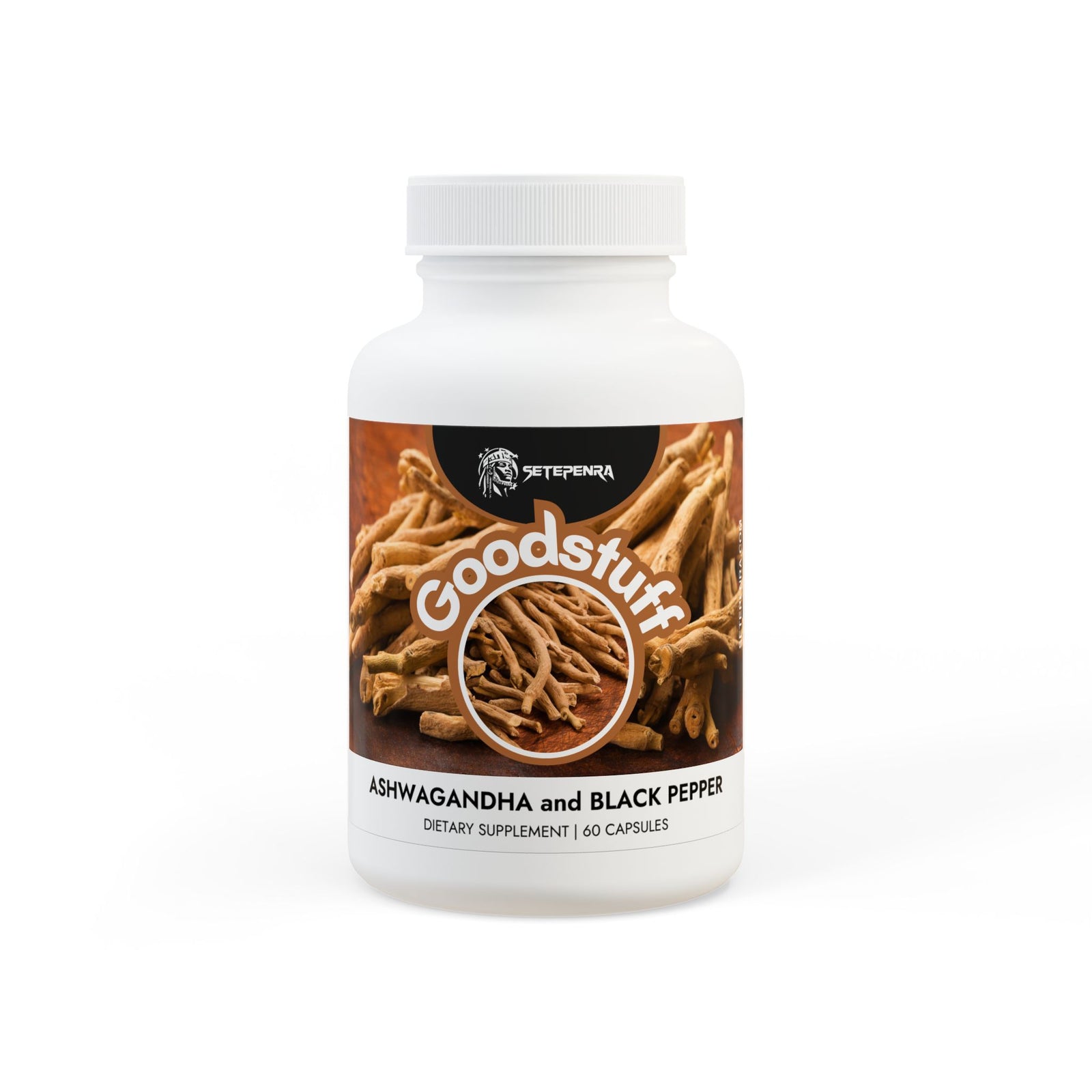 SETEPENRA Goodstuff Ashwagandha and Black Pepper Supplement (60 capsules) SETEPENRA Food Supplements.