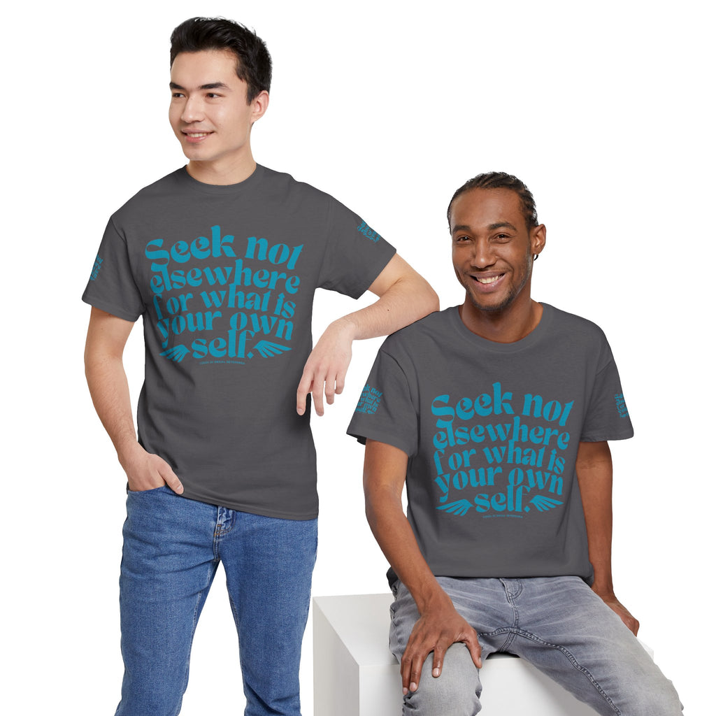 Seek Not Elsewhere (Aqua Edition) Unisex Heavy Cotton Tee