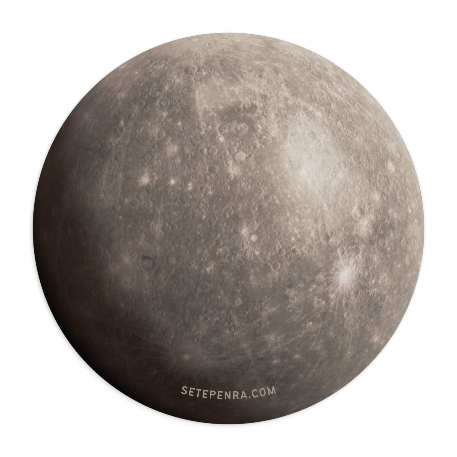 Cosmic Spaces Neoprene Mousepad - Mercury