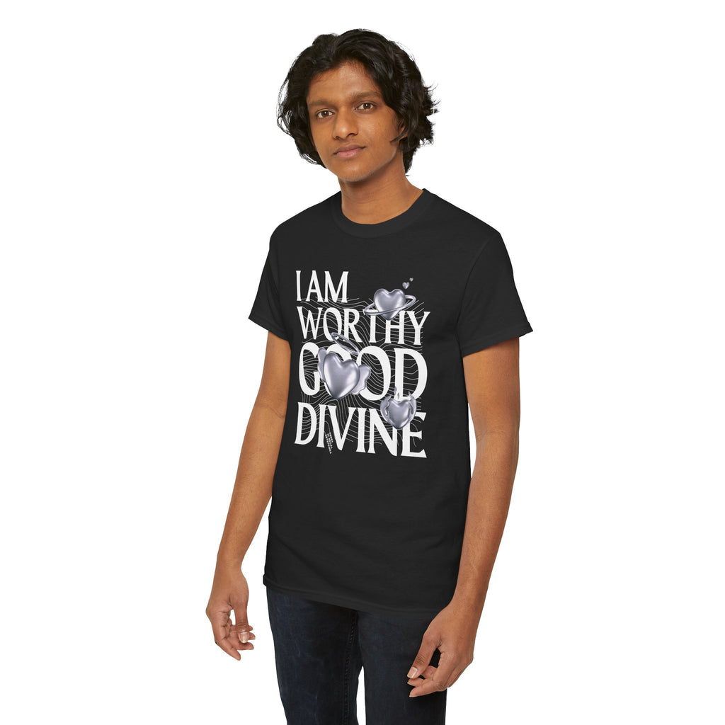 I AM WORTHY GOOD DIVINE Unisex Heavy Cotton Tee