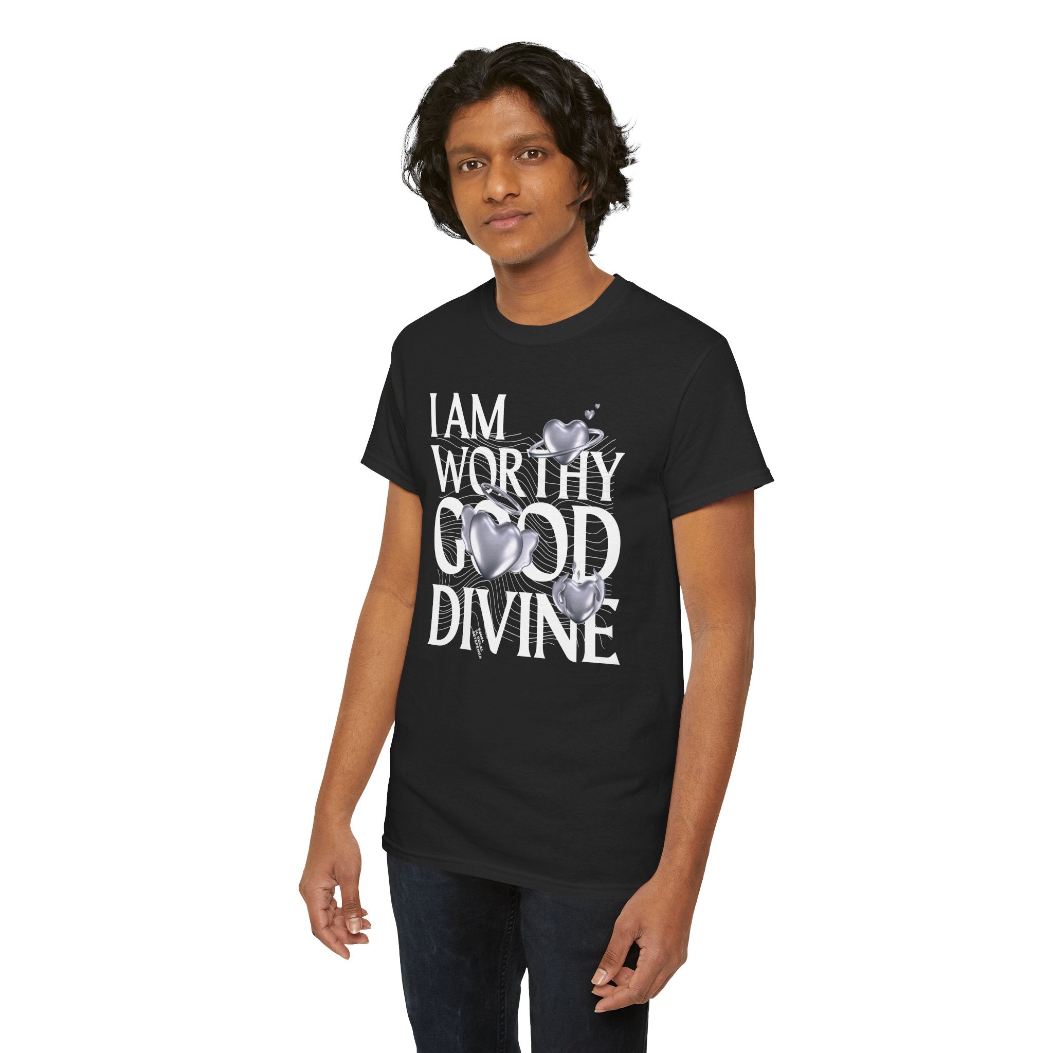 I AM WORTHY GOOD DIVINE Unisex Heavy Cotton Tee