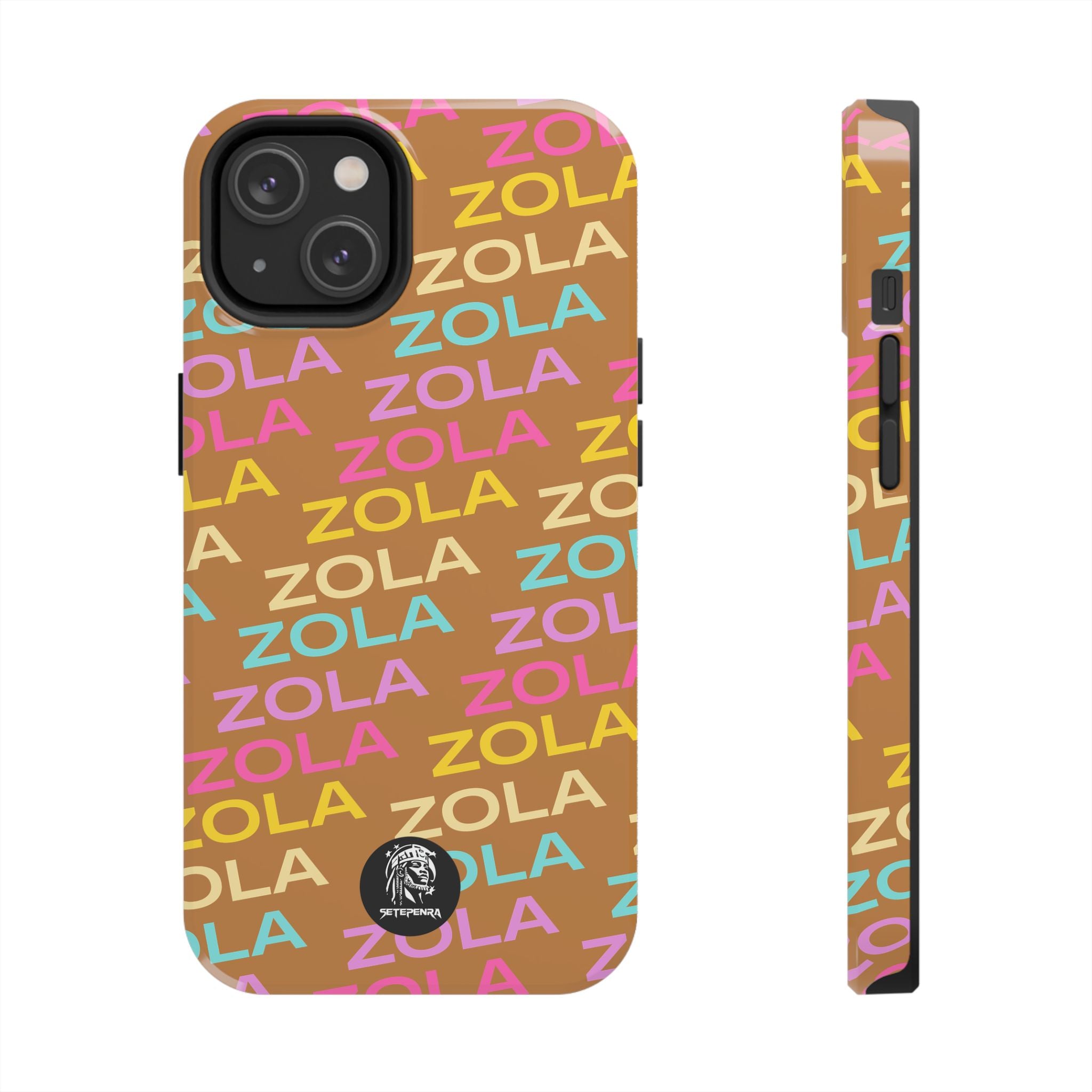 Zola Tough Phone Case (For iPhone, Galaxy & More) - Light Brown SETEPENRA Phone Case.